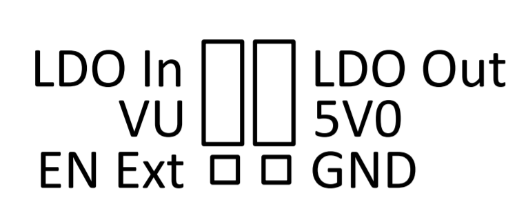 Pin arrangement of using the 5 V regulation Pin arrangement of using the 5 V regulation