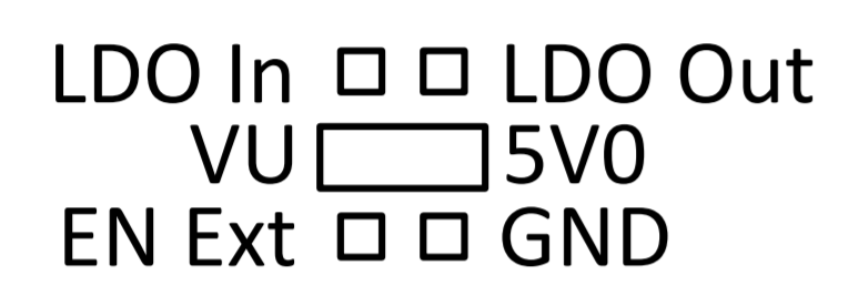 Pin arrangement of bypassing the 5 V regulation Pin arrangement of bypassing the 5 V regulation