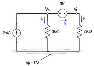 Identified voltages and currents.