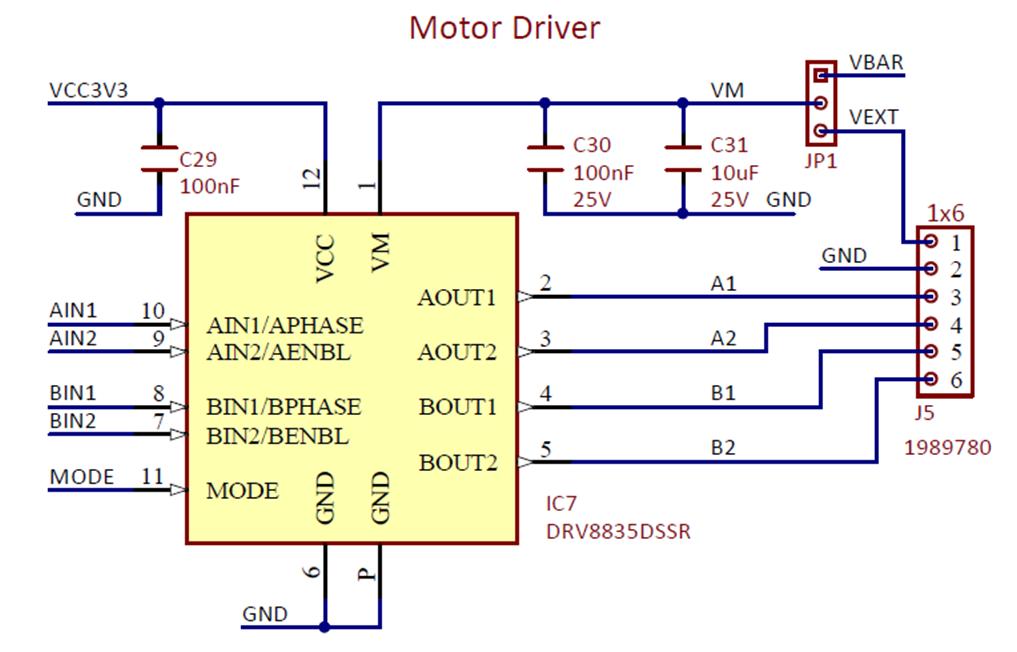 Figure A.5. Schematic diagram of stepper motor driver.