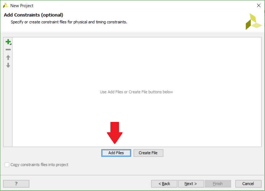 Add our constraint file (click to enlarge)
