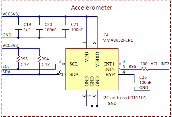 Figure 10.1. Accelerometer schematic.