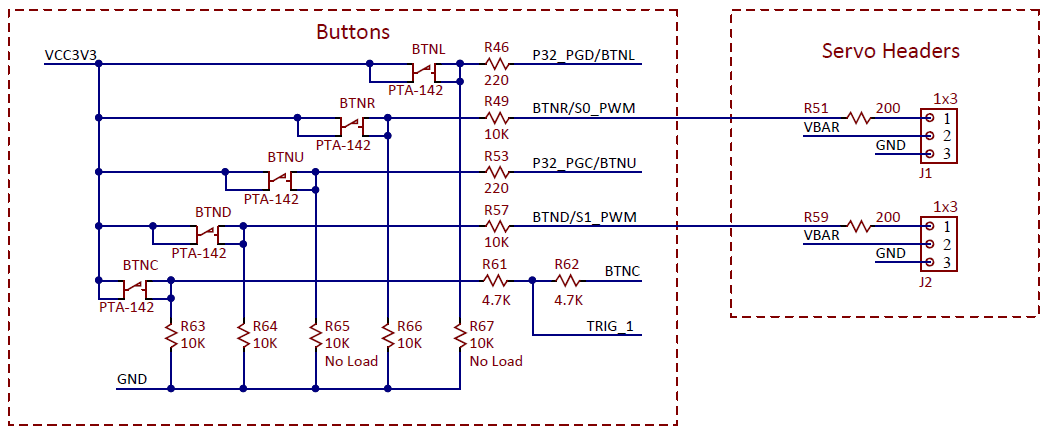 Figure 15.1. Servo header schematic diagram.