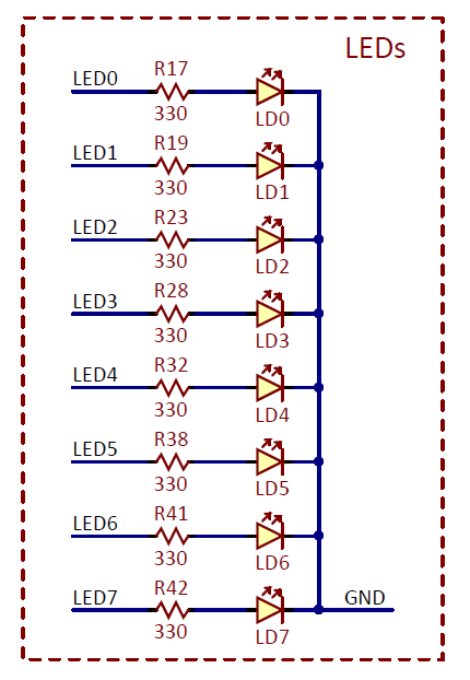 Figure 3.1. LED schematic diagram. 