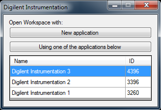 Figure 5. Instrumentation window open. Figure 5. Instrumentation window open.