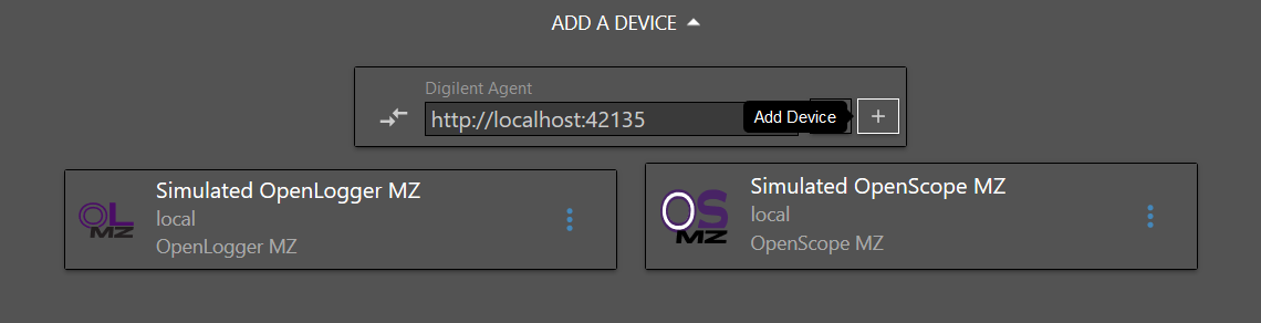 Add new device via the Agent